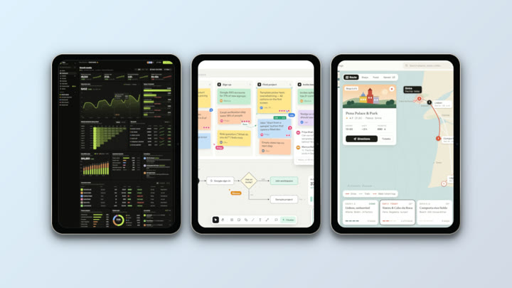 iPad trio mockup template