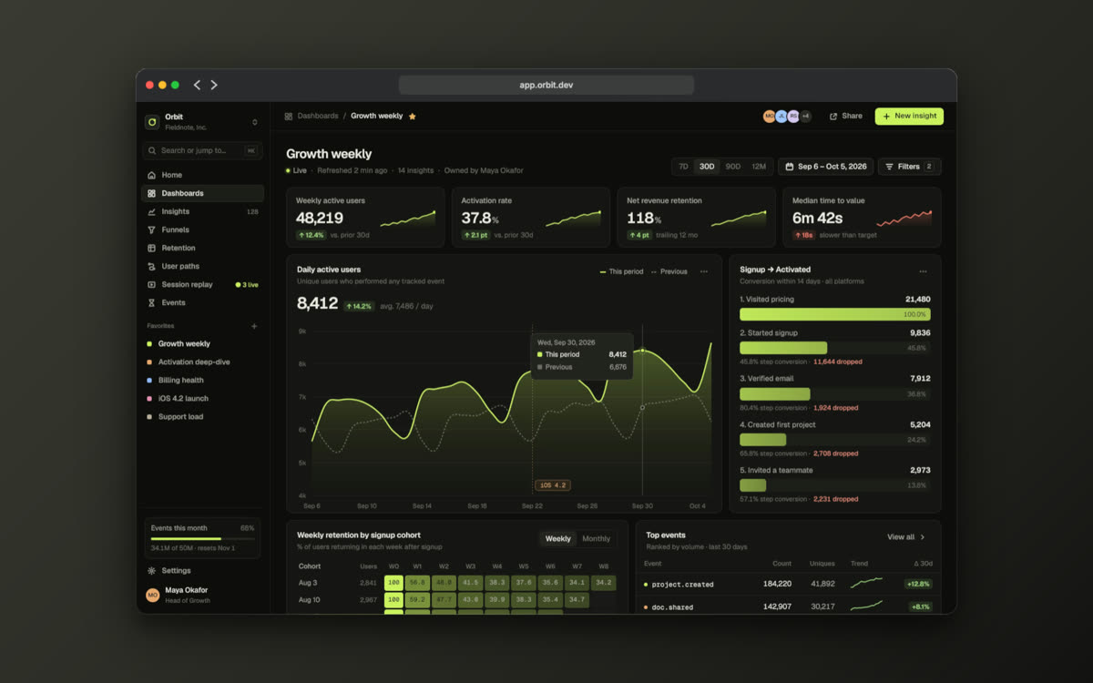A website in a dark browser window